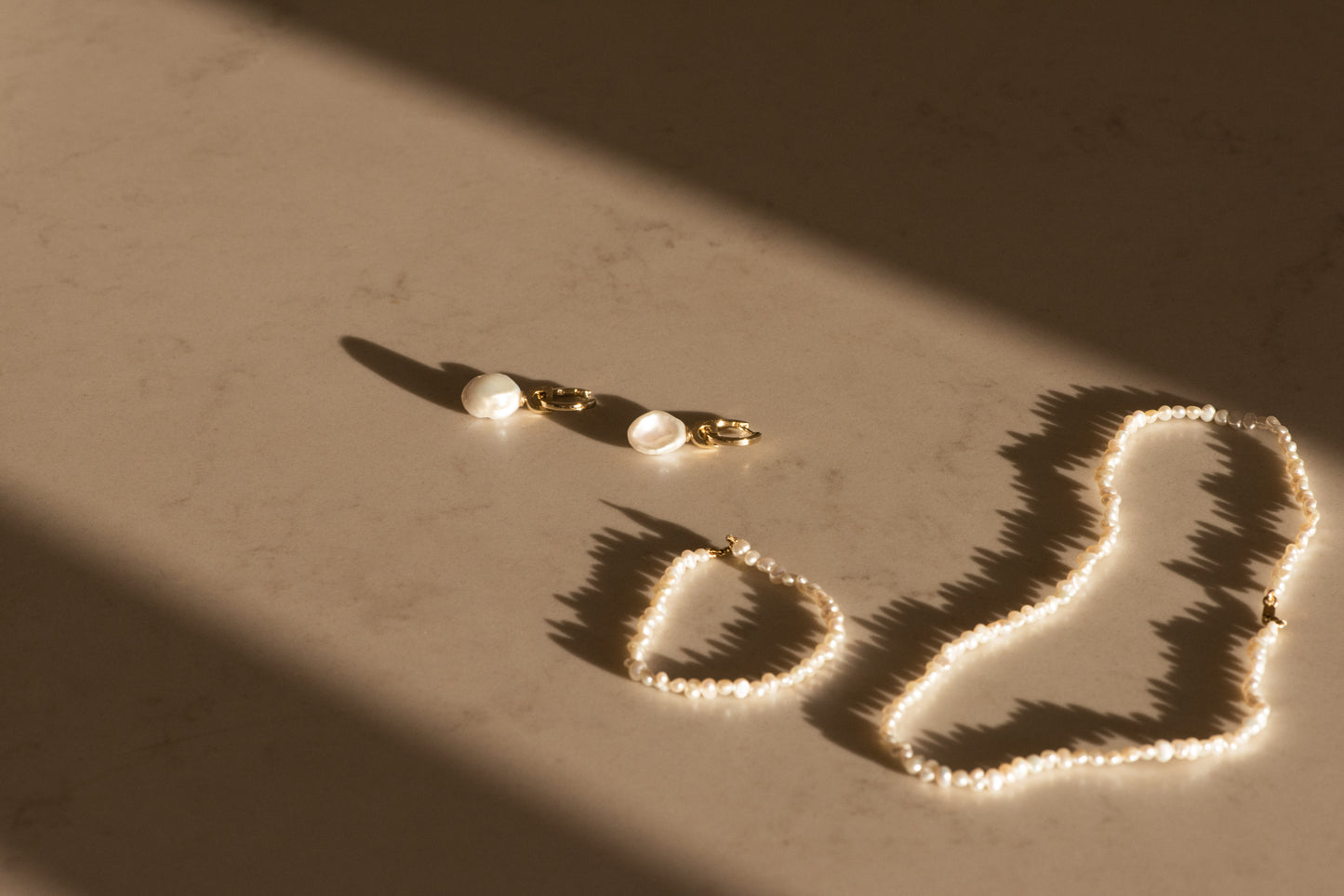 Petite Keshi Pearl Necklace
