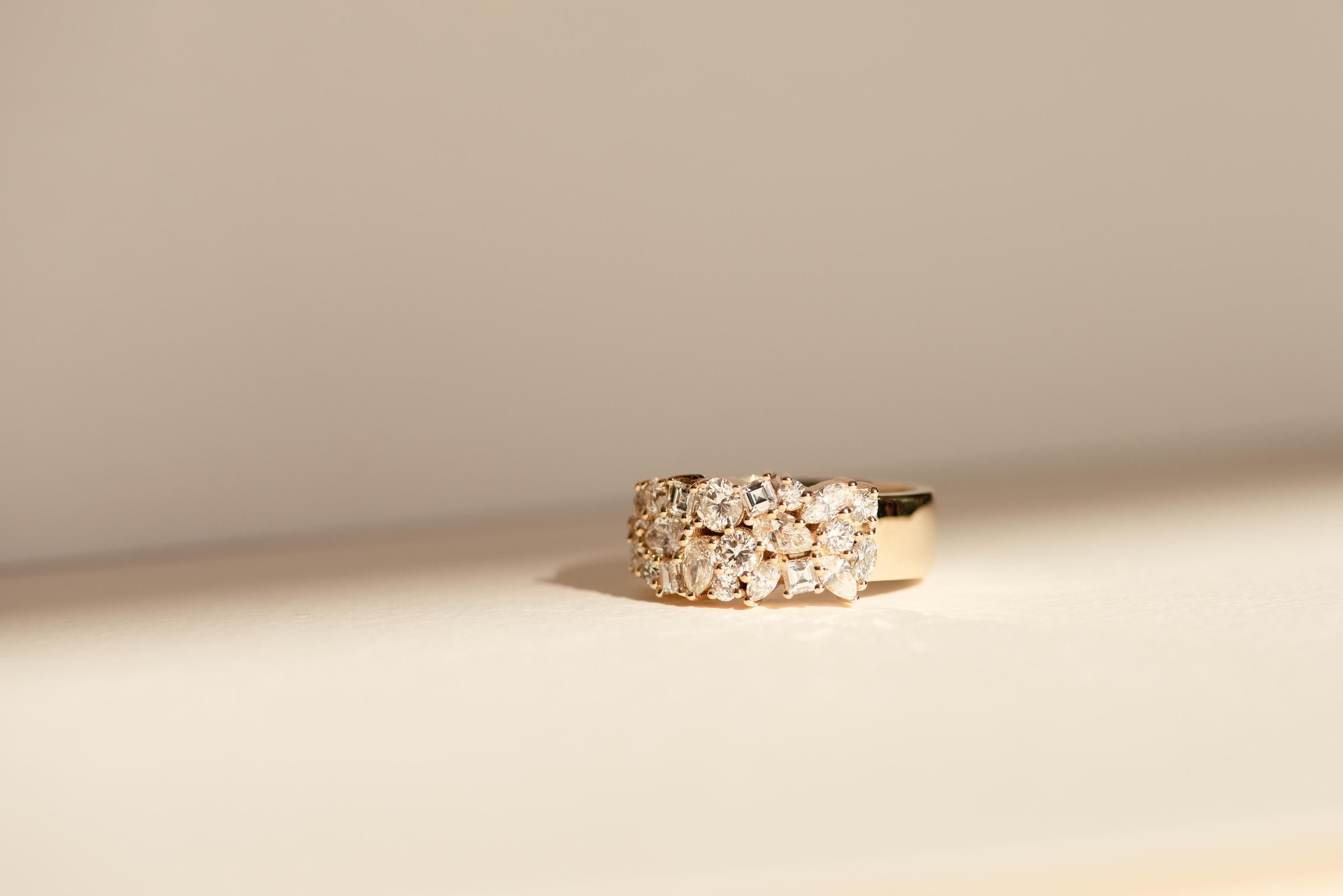 Dean & Dust Bespoke Diamond Cluster Ring