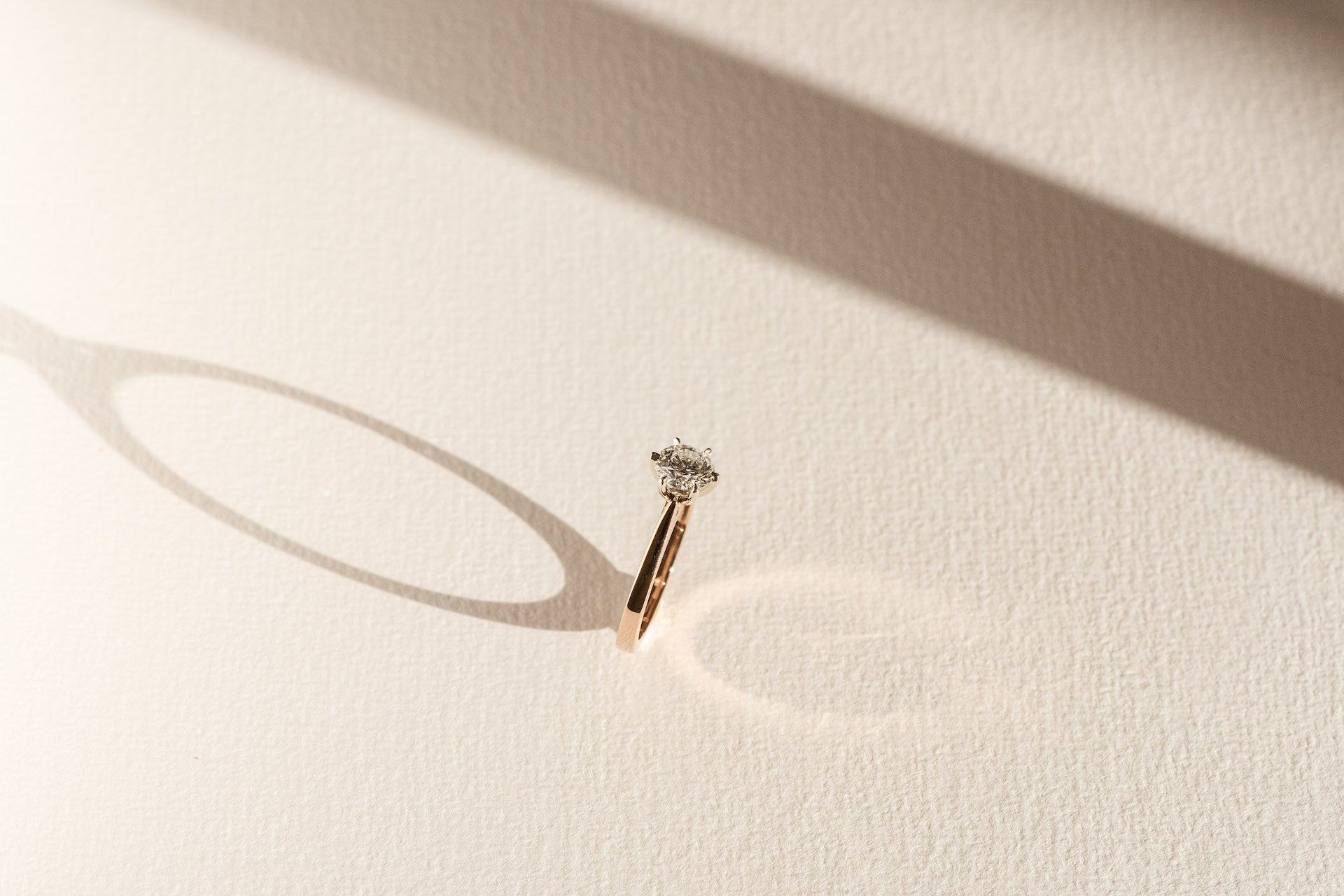 Solitaire Round Diamond Engagement Ring - Six Claw