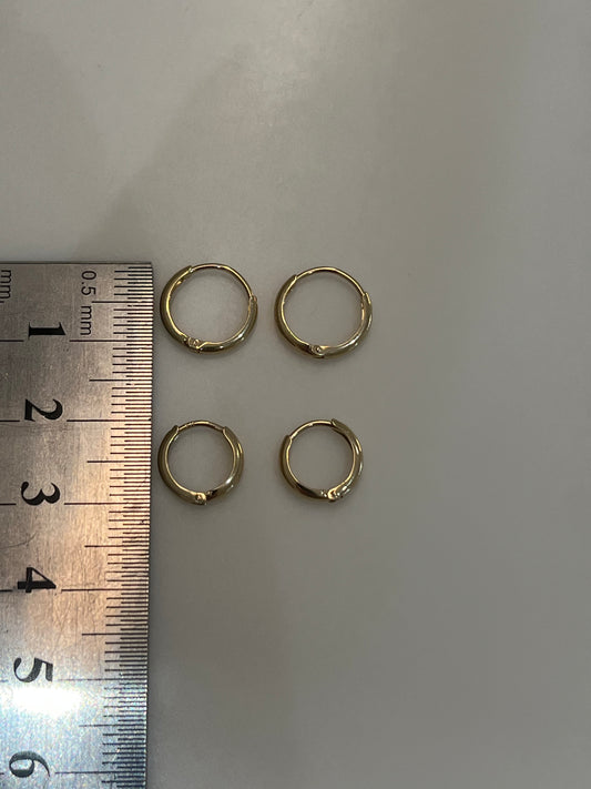 Half Round Huggie Earring