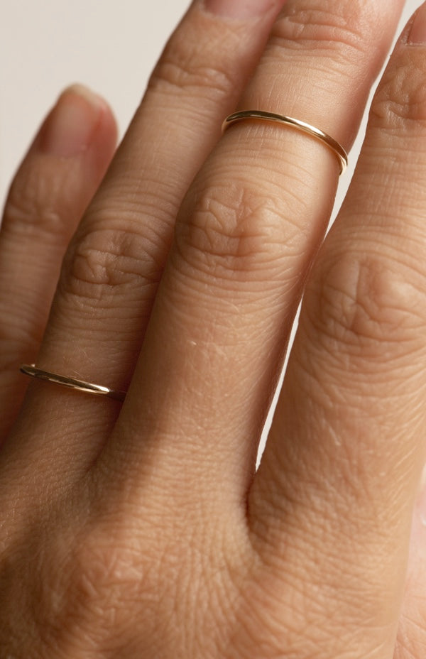 Super Fine Round Gold Band