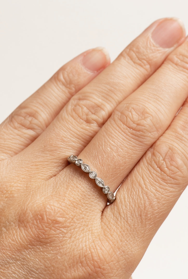 Platinum Vintage & Marquise Diamond Ring - Bespoke Piece