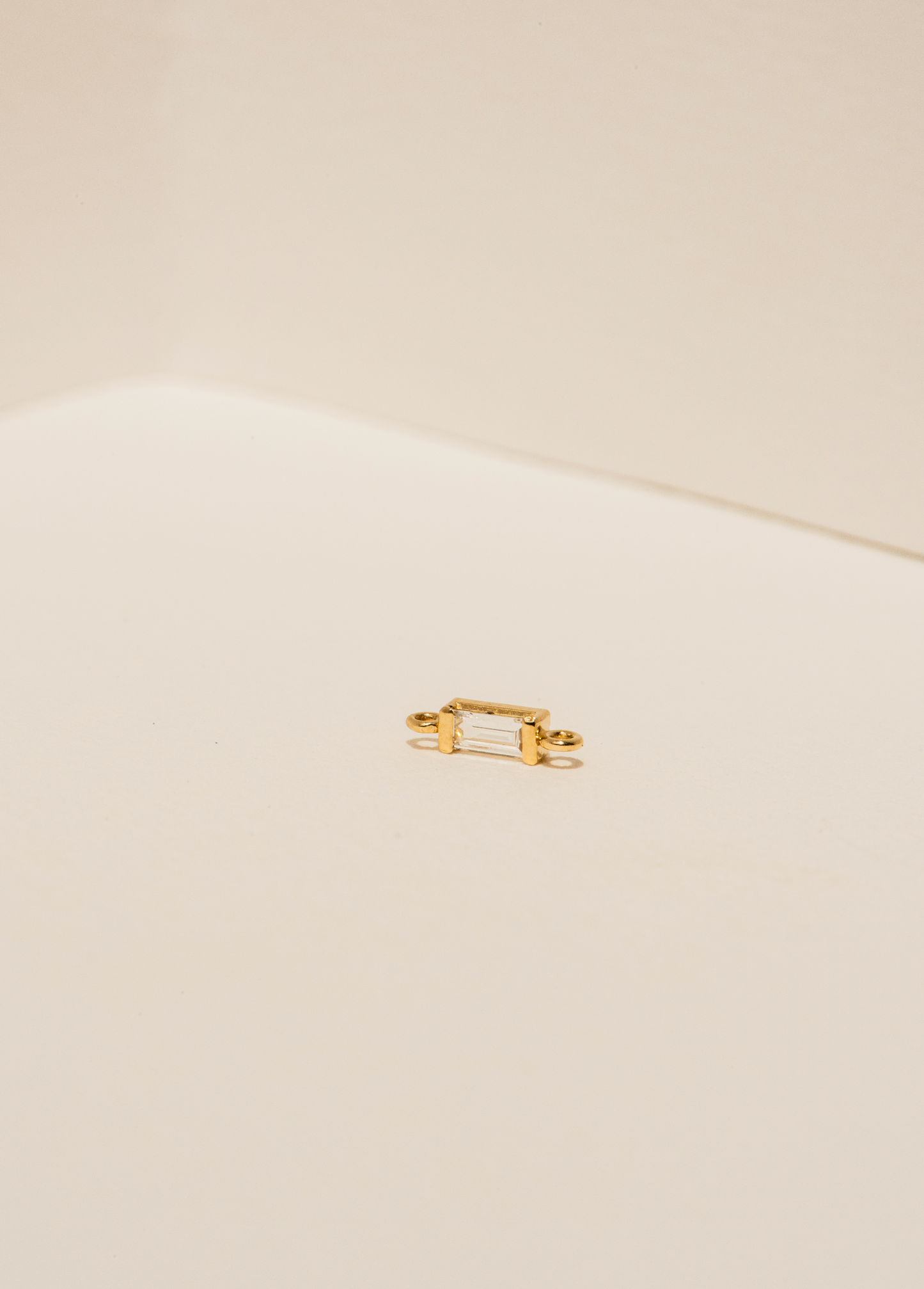 Le Point Baguette Diamond Charm