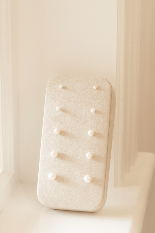 Classic Round Pearl Studs