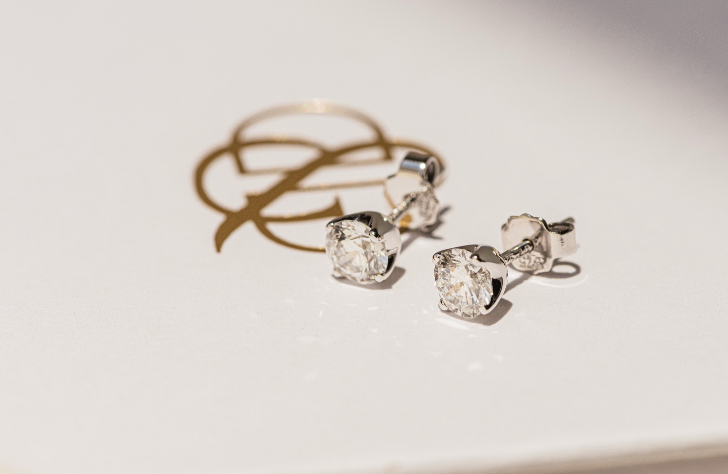 Classic Lab Diamond Studs 0.90ct