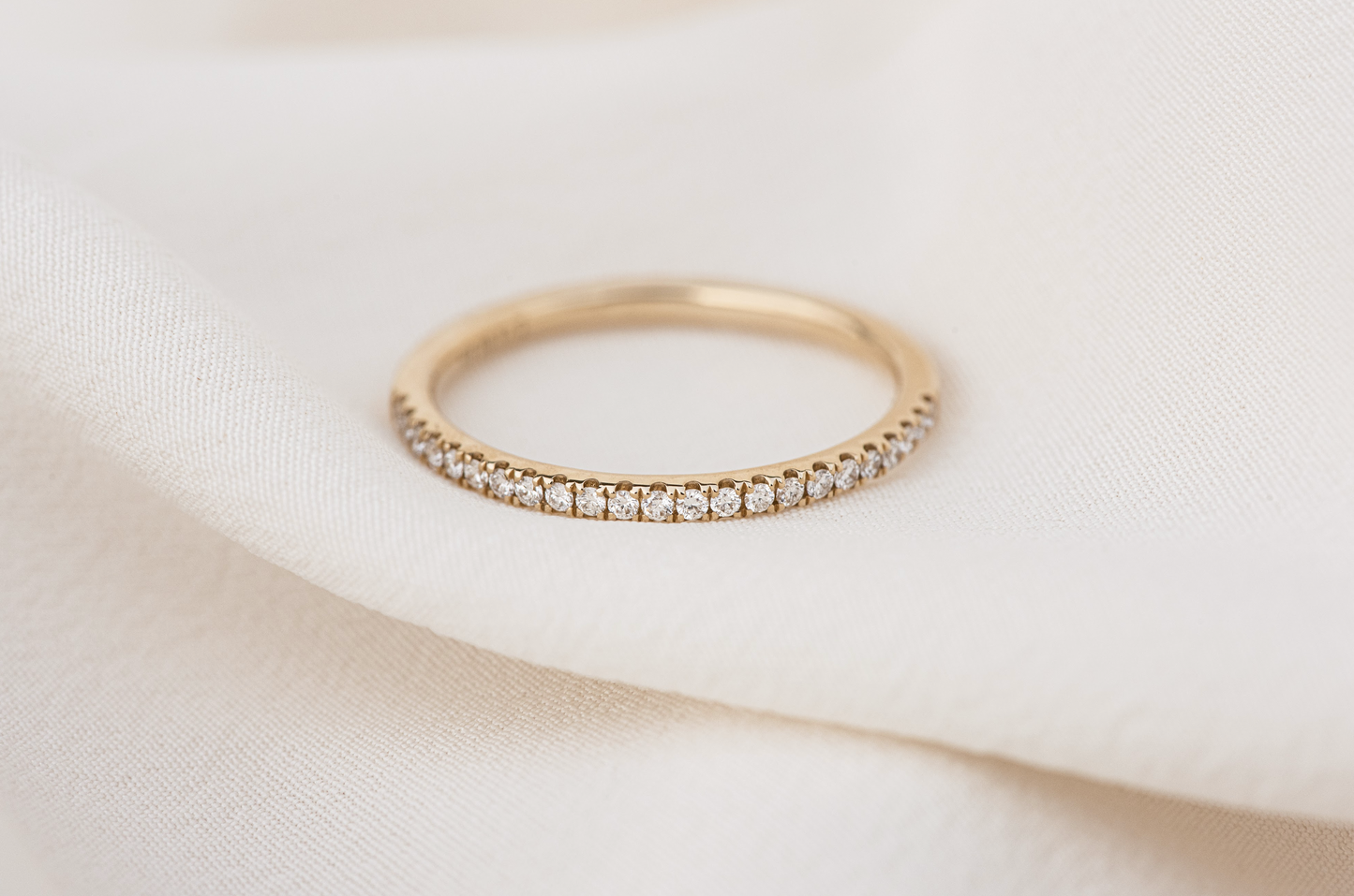 Petite Half Diamond Eternity Ring