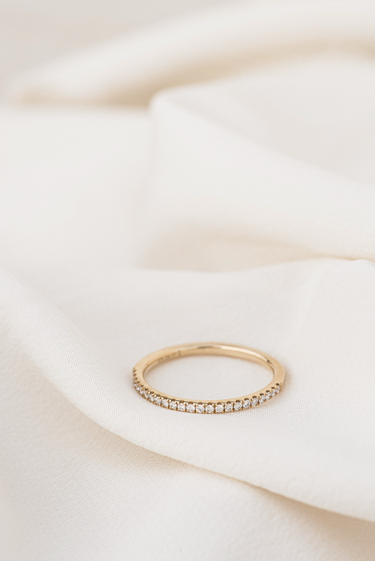 Petite Half Diamond Eternity Ring