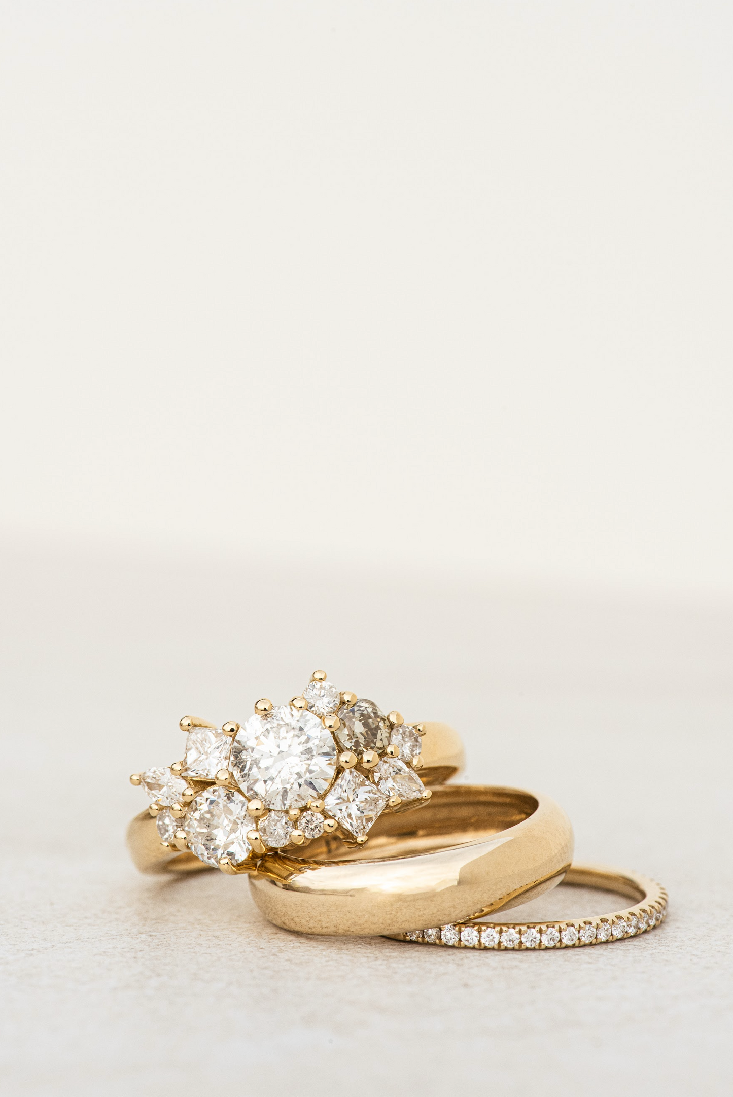 Milieu Half Diamond Eternity Ring