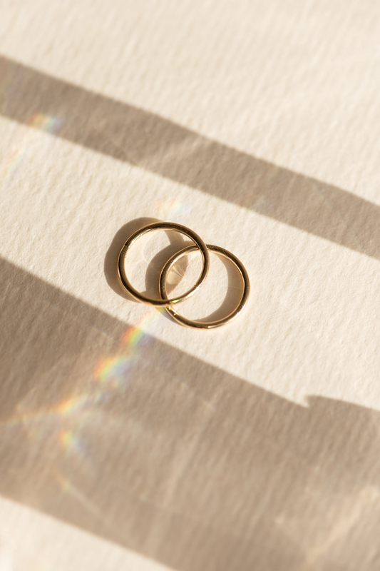 Gold Sleeper Earrings 12mm