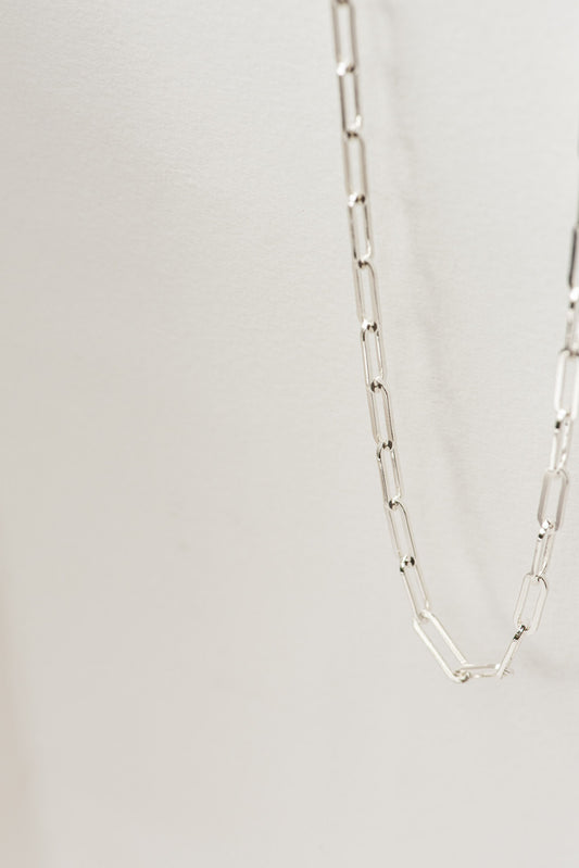 Barre Link Necklace - Sterling Silver