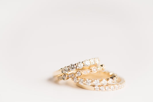 Shared Claw Set Diamond Ring By Dean & Dust