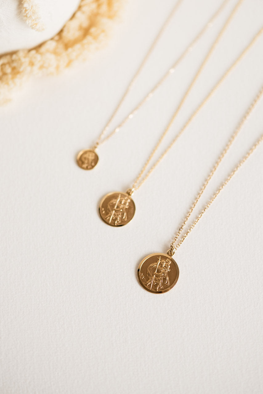 St. Christopher Pendant Charm - Petite/Milieu/Grande