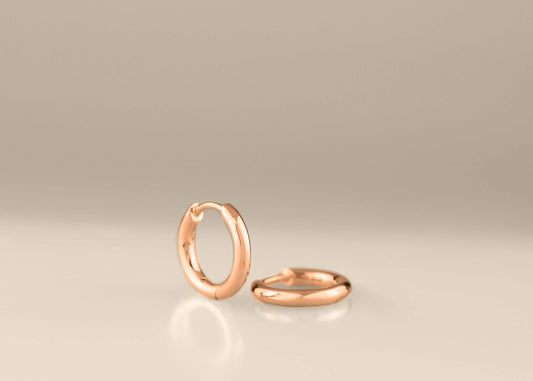 Round Profile Huggie Hoop