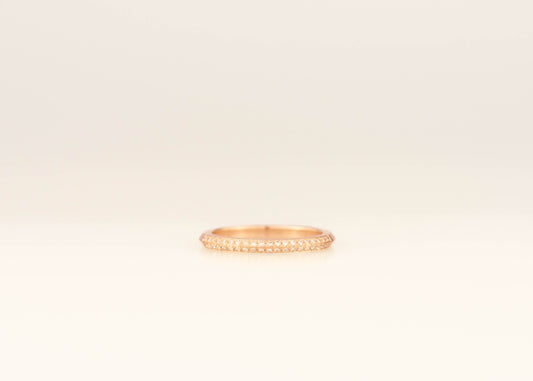 Diamond Pave Knife Edge Ring