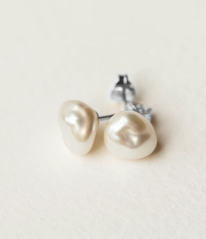 Keshi Pearl Studs - Sterling Silver