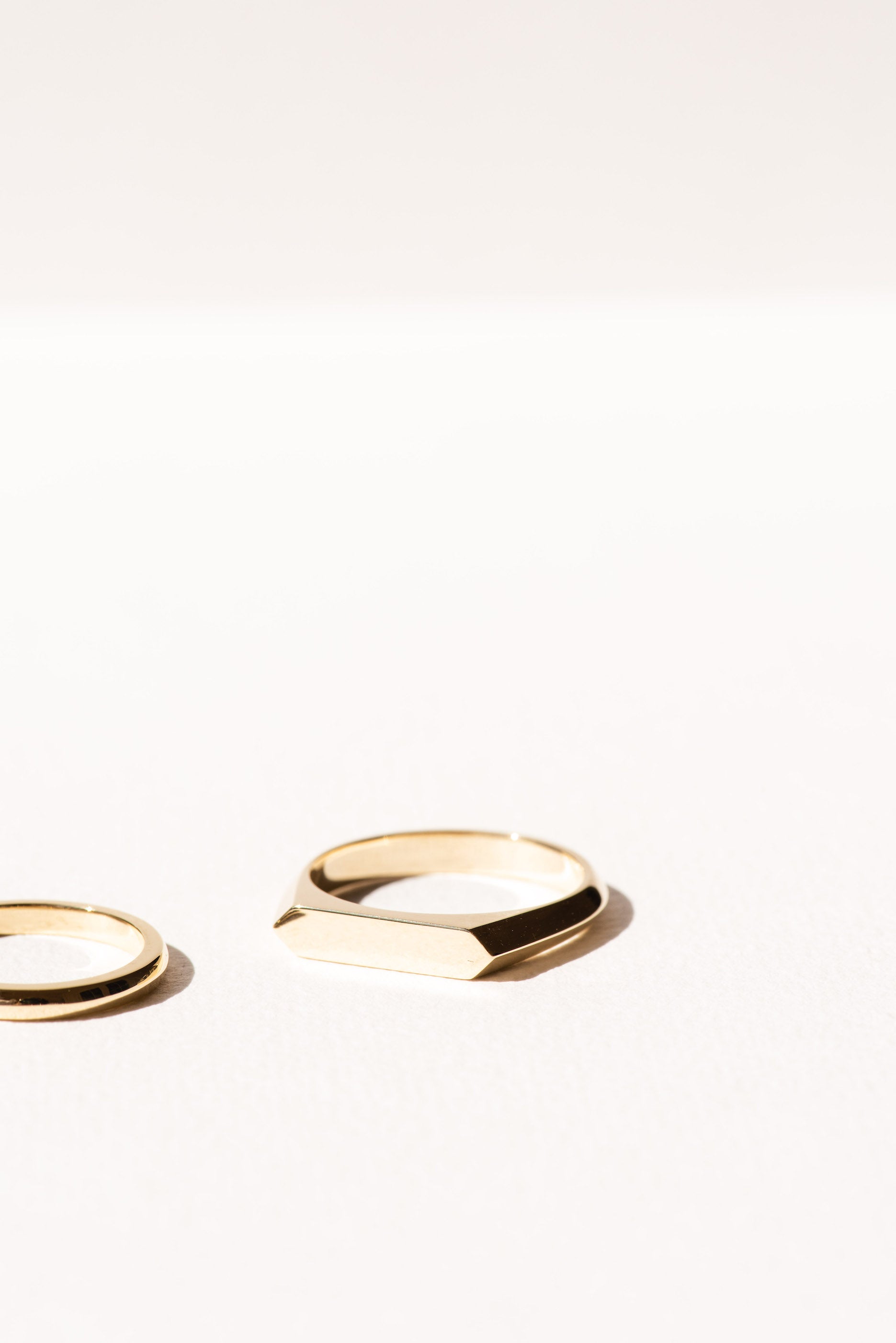Custom Signet Ring - Bespoke Design - Dean & Dust - Elongated Hexagon Design