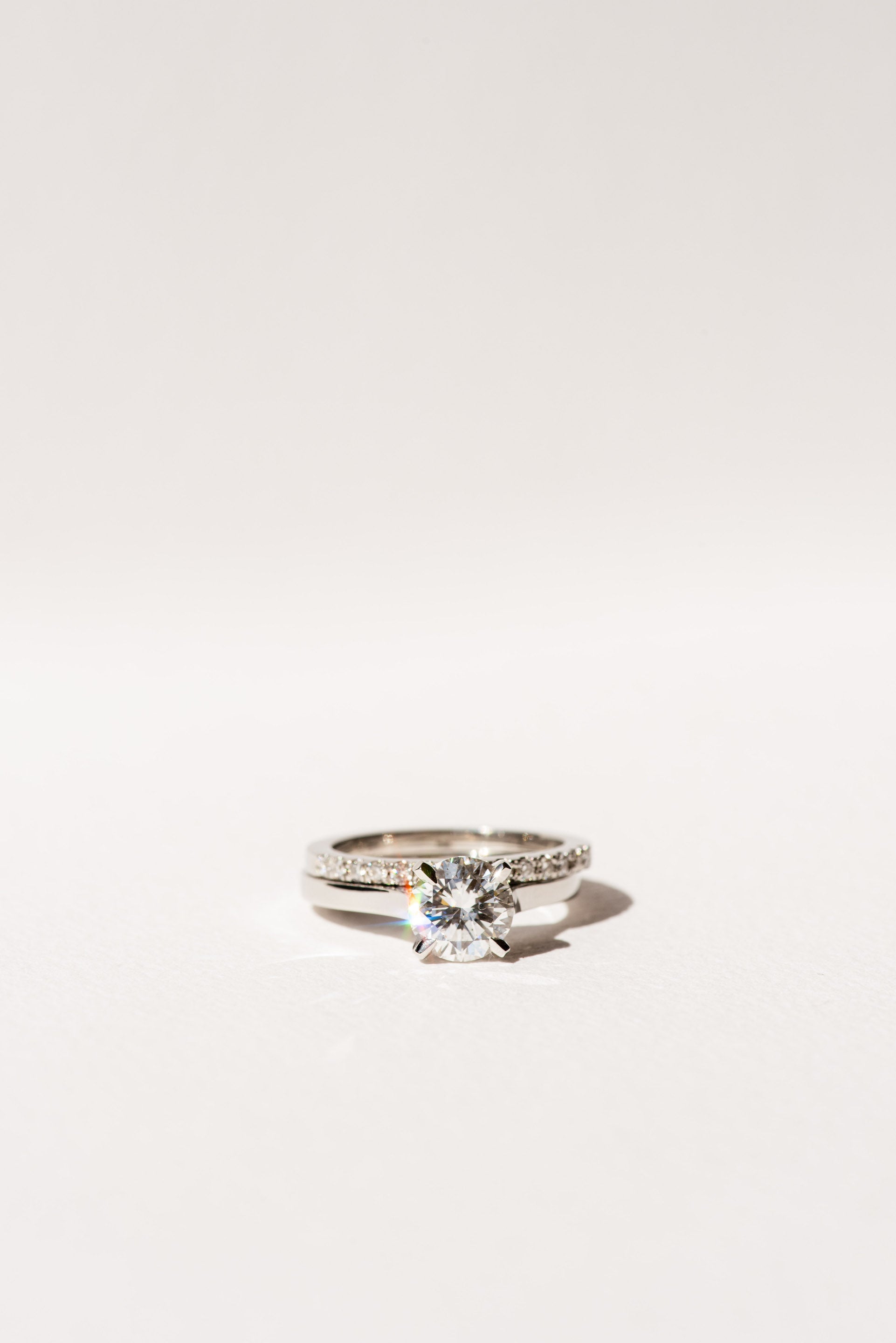 Solitaire Engagement Ring - Bespoke Design - Dean & Dust - Four Claw - Round Diamond