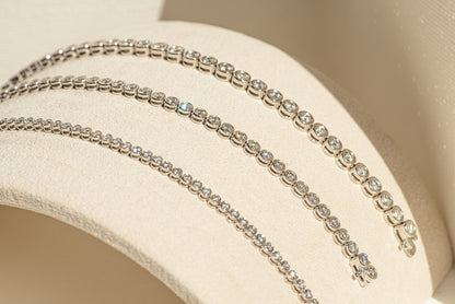 Bezel set Diamond Tennis Bracelet