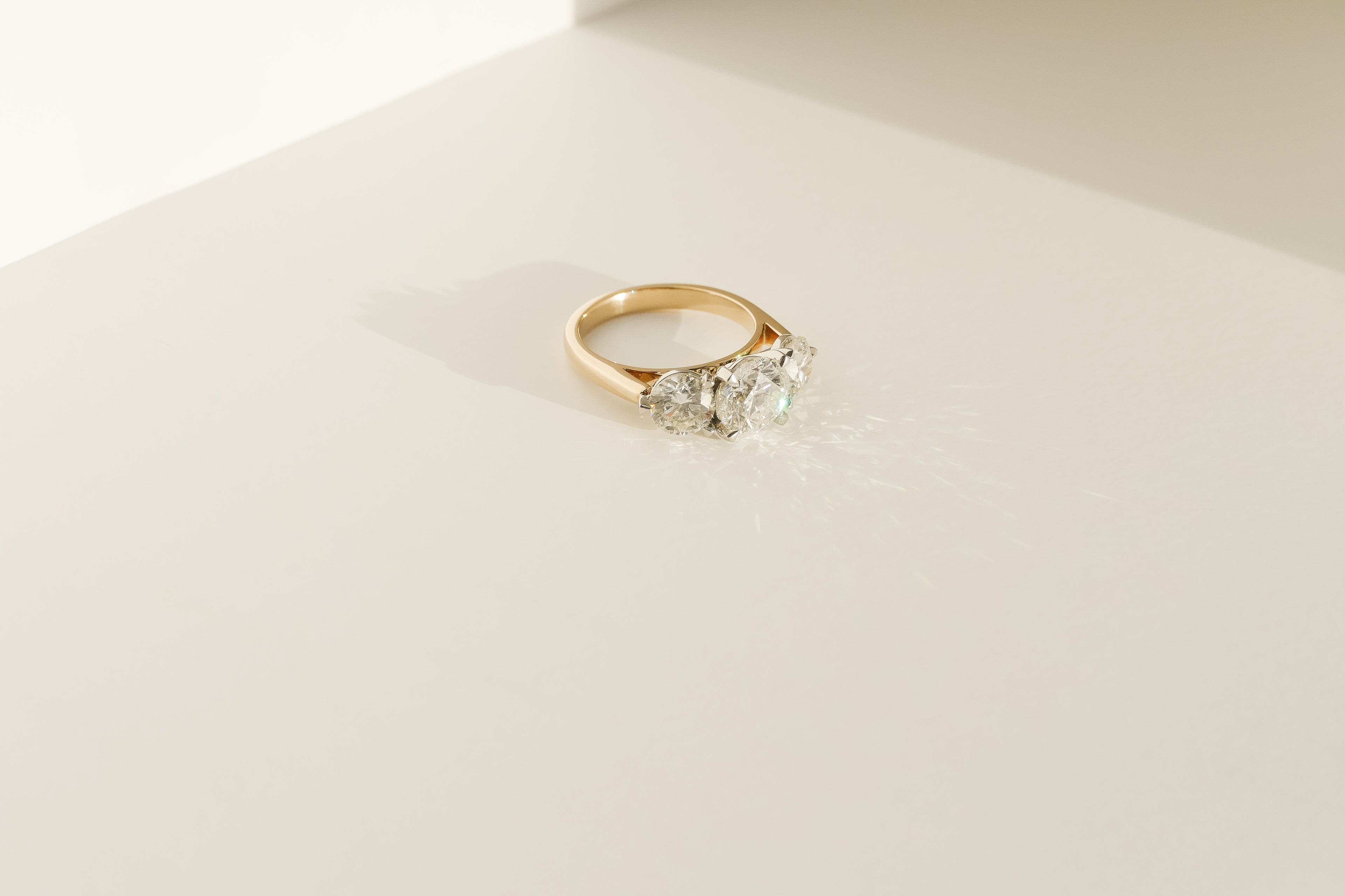 Dean & Dust Jewellery Store - Whangarei - Northland - Jewellery Design - Bespoke Design - Three Stone - Grande Trois - Round Brilliant Cut Diamonds