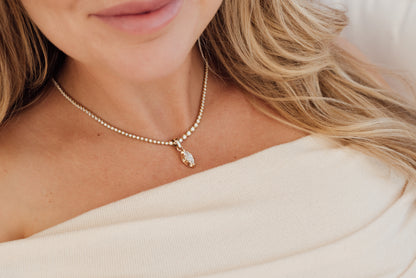 Côte d'Or Marquise Lab Diamond Pendant