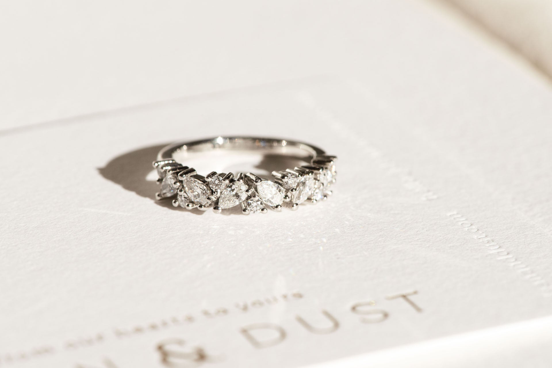 Fancy Cut Diamond Wedding Band - Bespoke Design - Dean & Dust 
