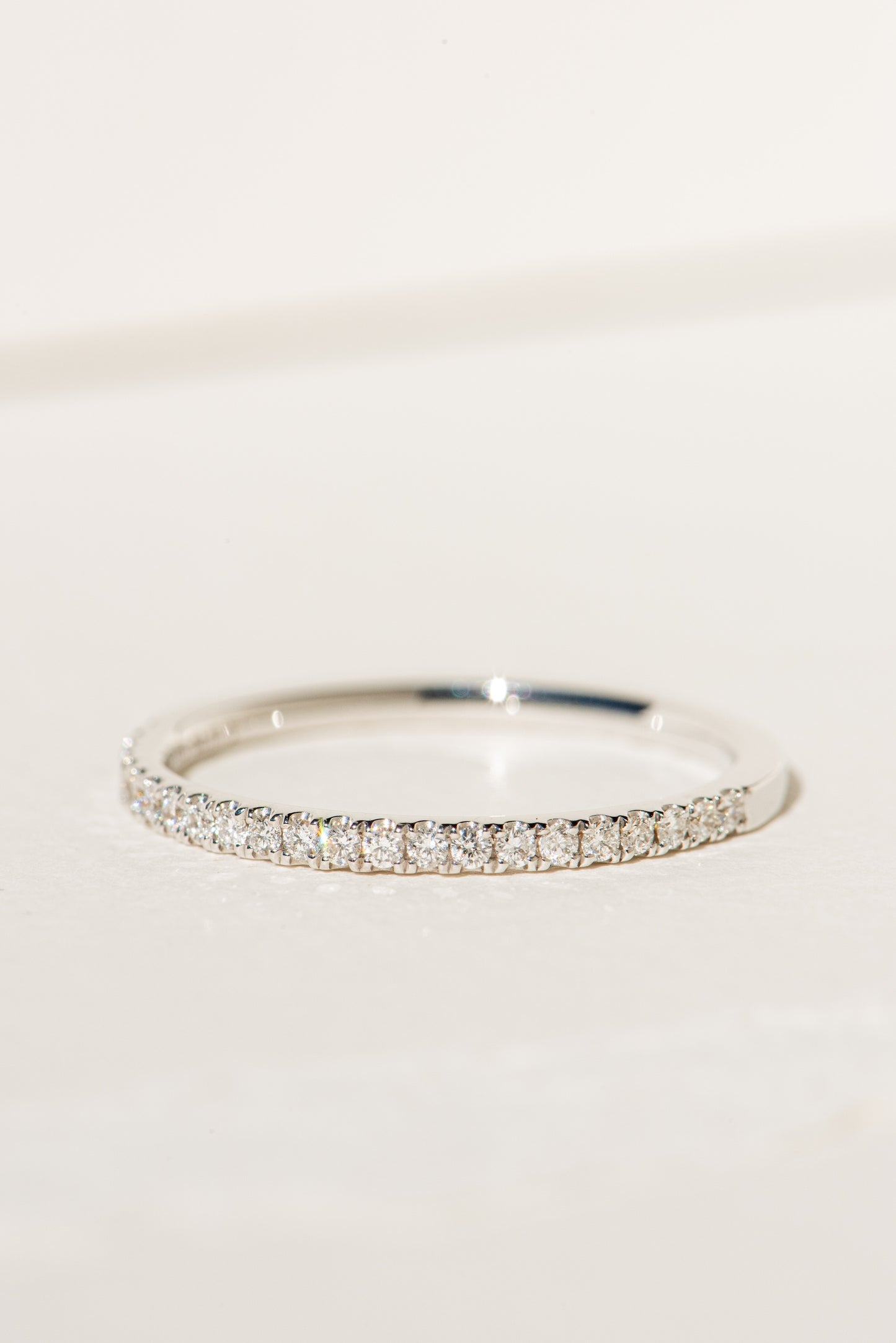 Petite Half Diamond Eternity Ring