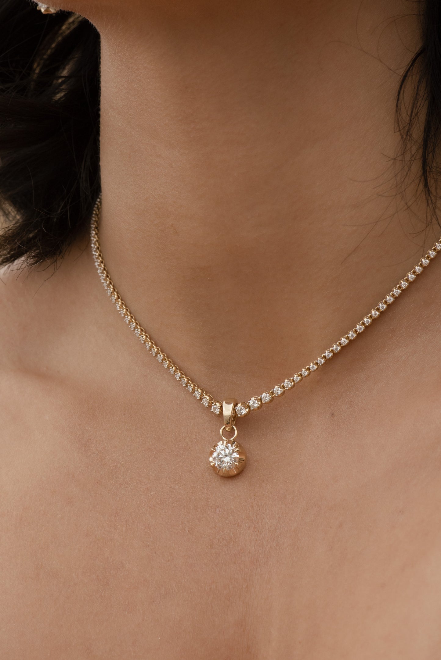 Diamond Tennis Necklace 3.03ct