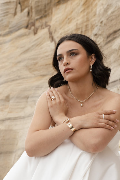 Côte d'Or Round Lab Diamond Pendant