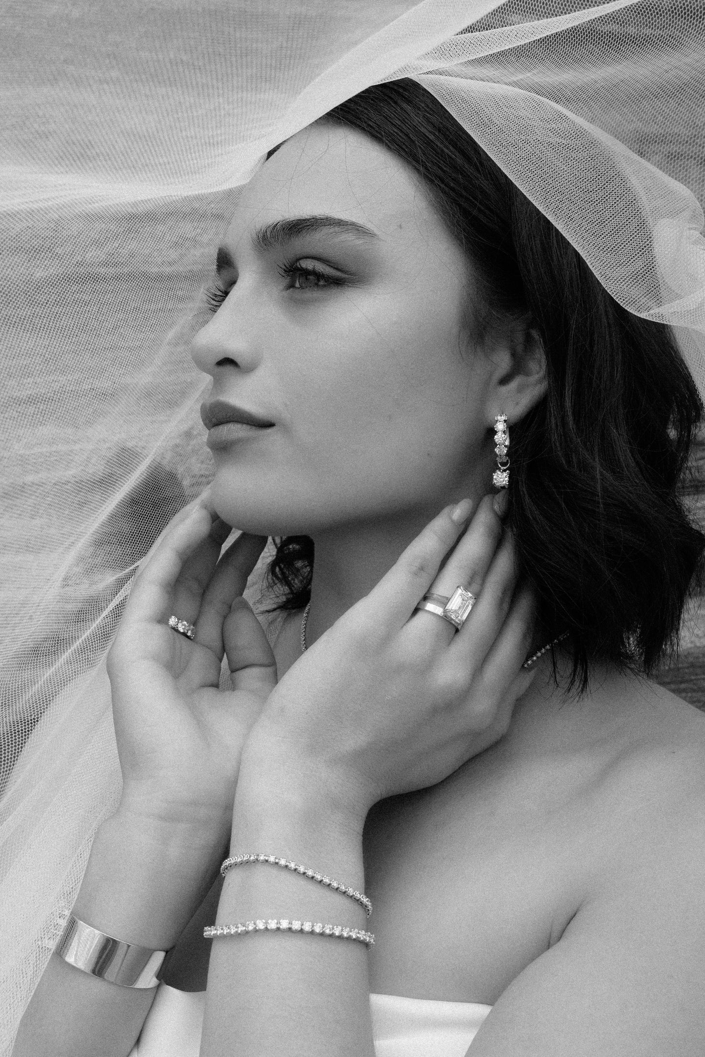 Côte d'Or Round Lab Diamond Charms