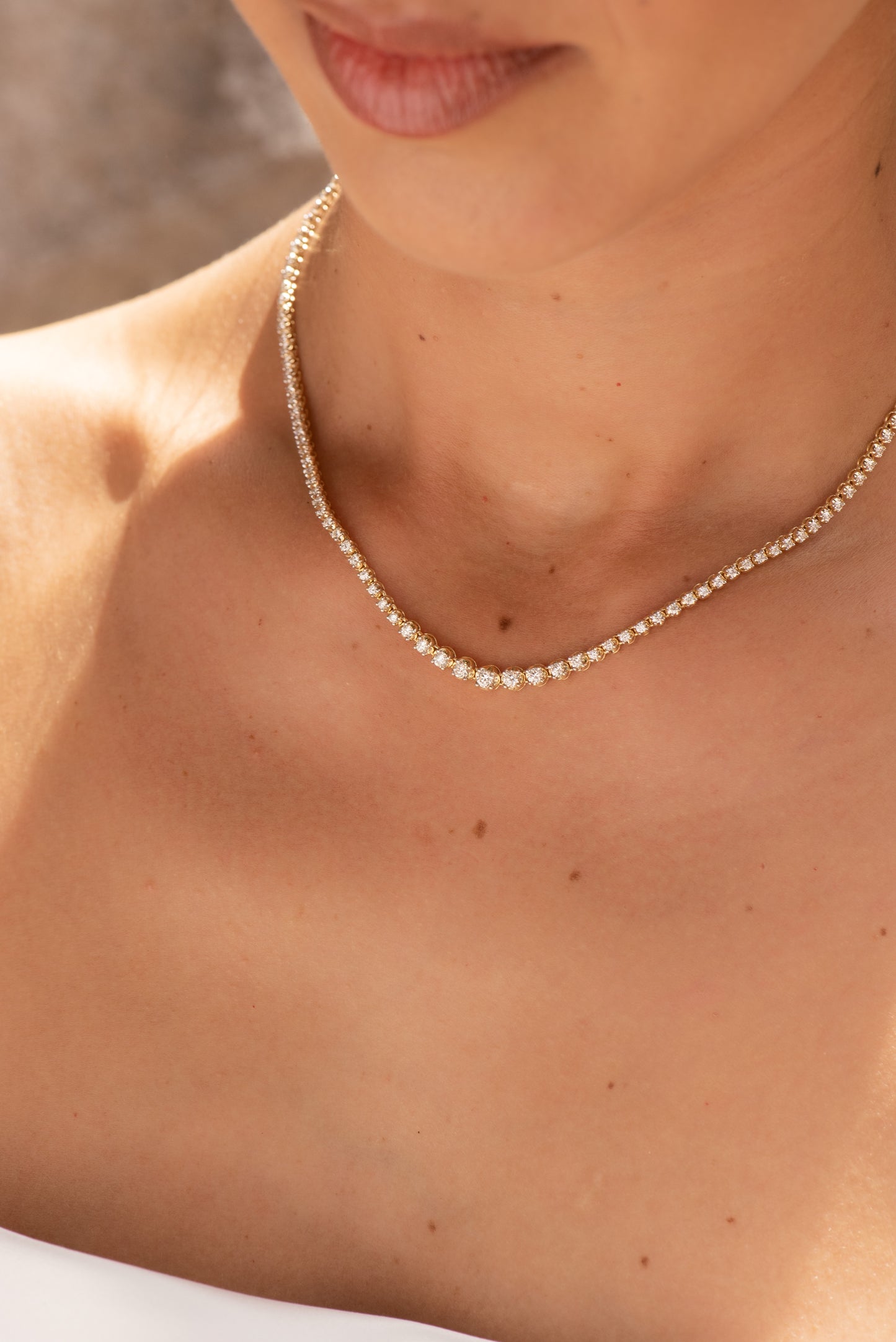 Diamond Tennis Necklace 3.03ct