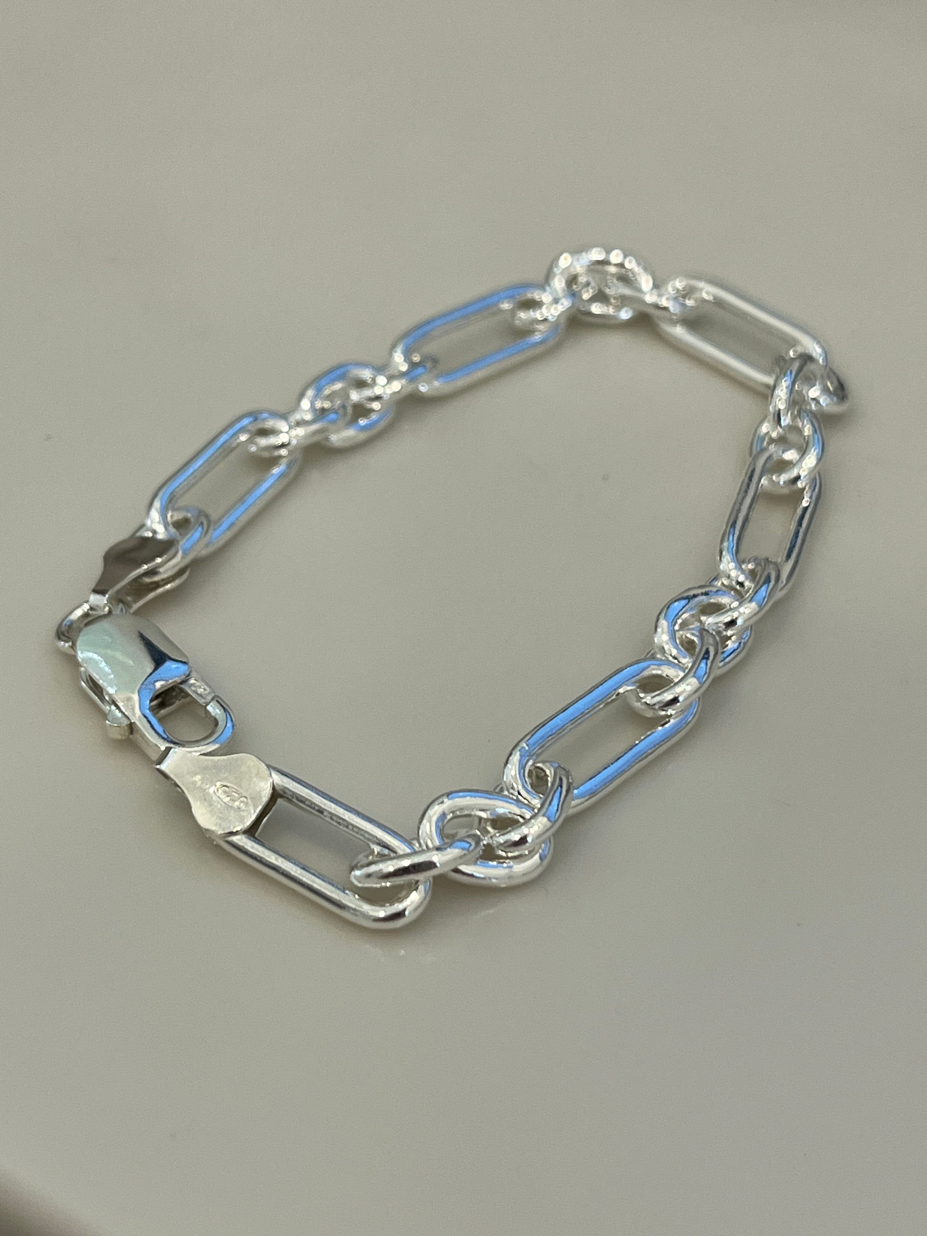 Grande Figaro 3-in-1 Bracelet - Sterling Silver