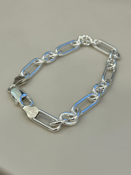 Grande Figaro 3-in-1 Bracelet - Sterling Silver