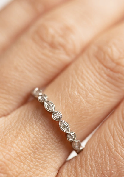 Platinum Vintage & Marquise Diamond Ring - Bespoke Piece