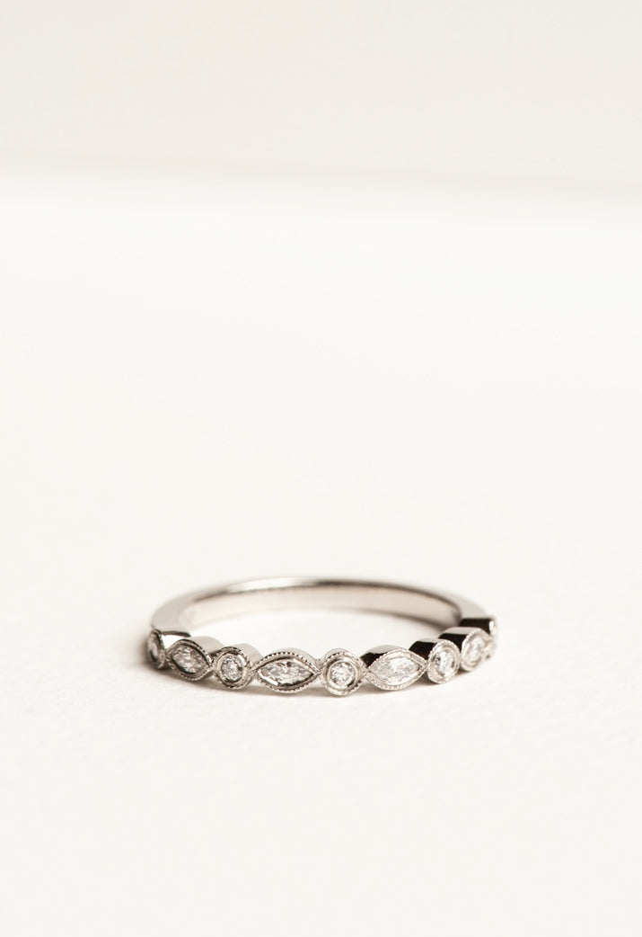 Platinum Vintage & Marquise Diamond Ring - Bespoke Piece