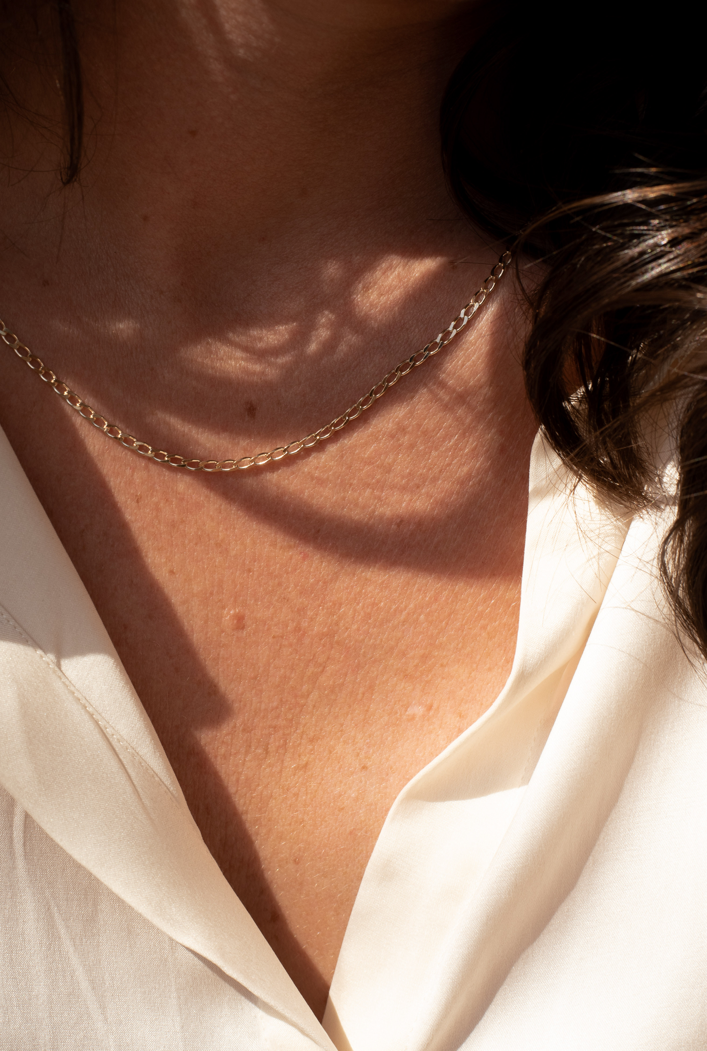 Milieu Diamond Cut Long Curb Chain