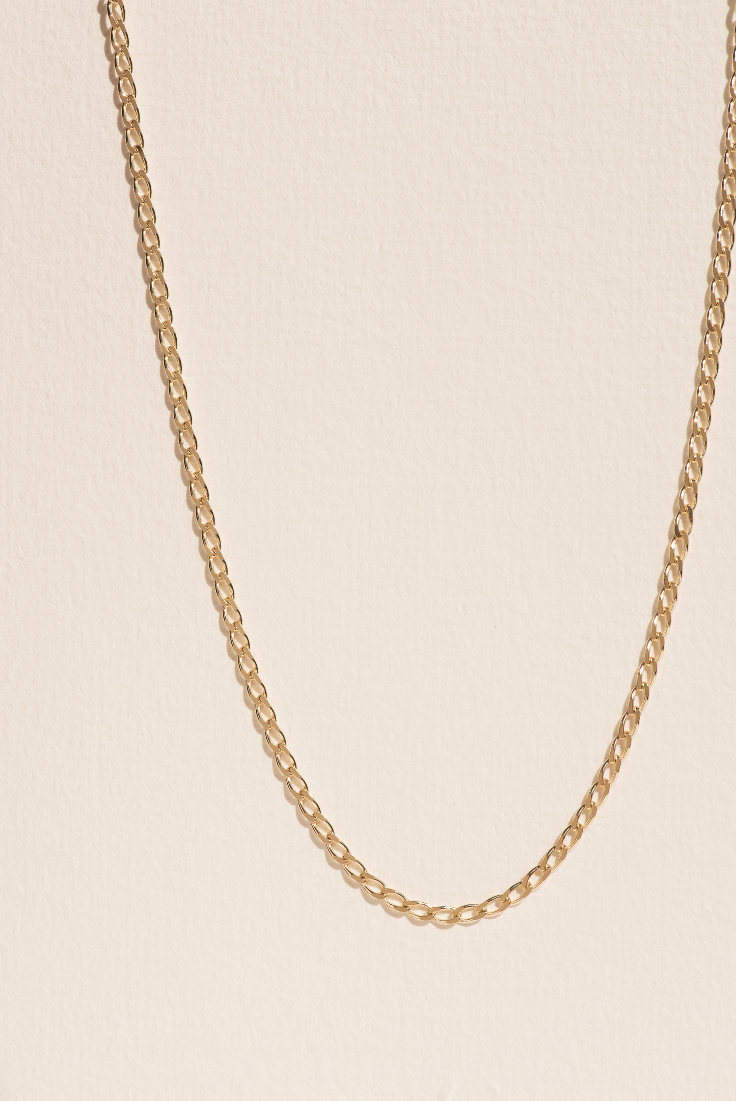 Milieu Diamond Cut Long Curb Chain