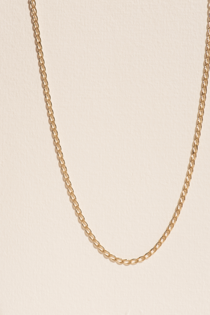 Milieu Diamond Cut Long Curb Chain