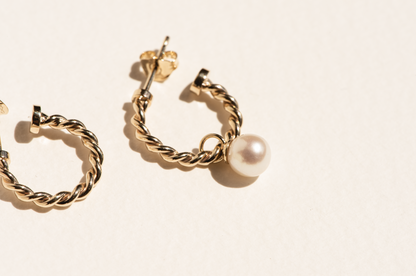 Corde Hoop Petite Earrings