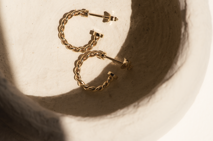 Corde Hoop Petite Earrings