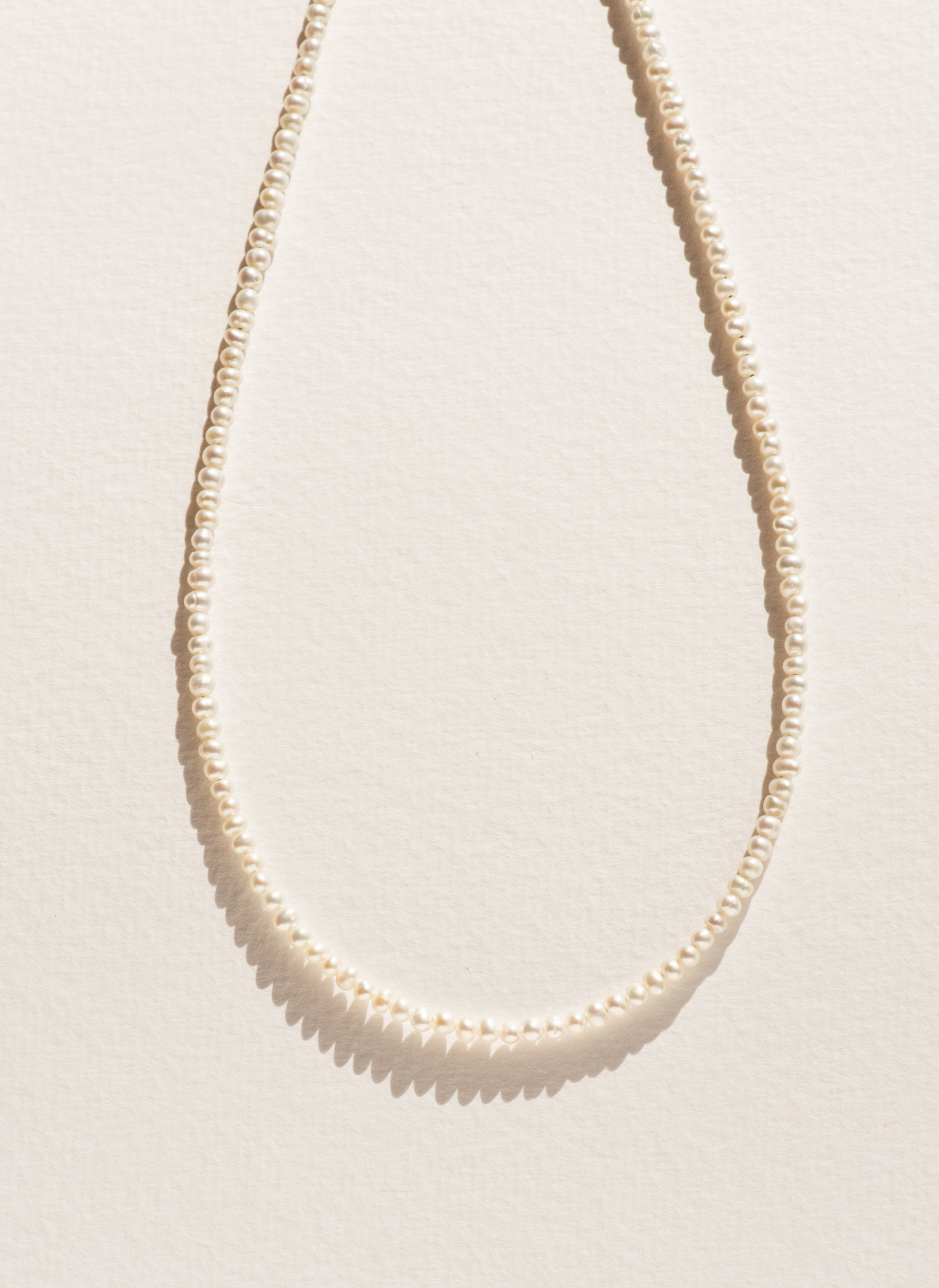 Petite Bouton Pearl Necklace
