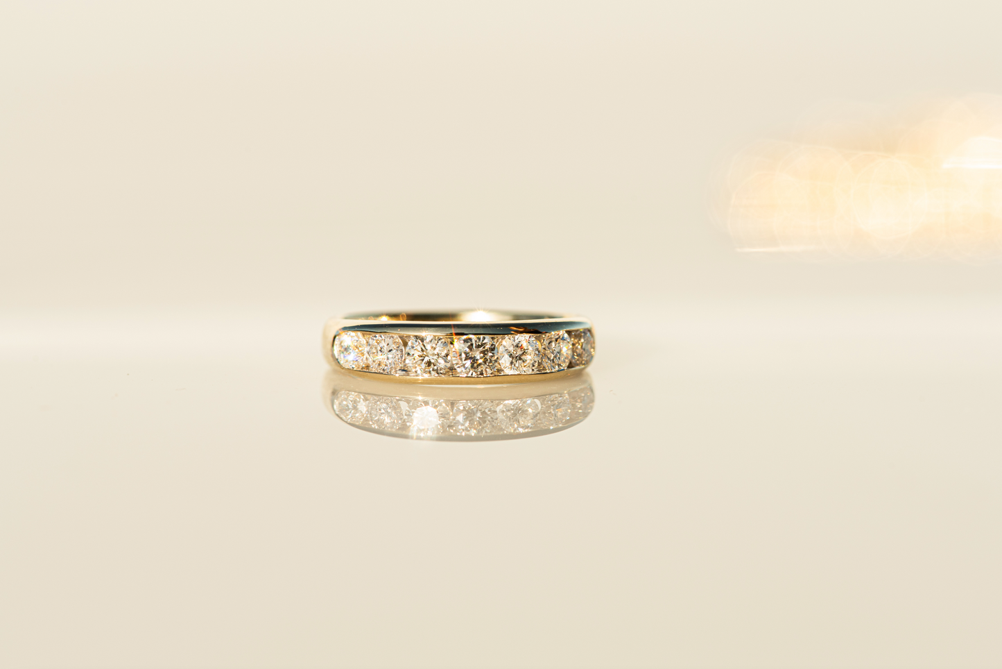 Seven Stone Diamond Channel Set Ring - 1ct