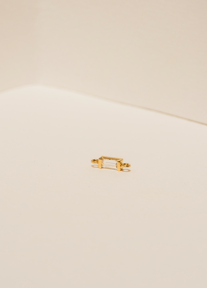 Le Point Baguette Diamond Charm