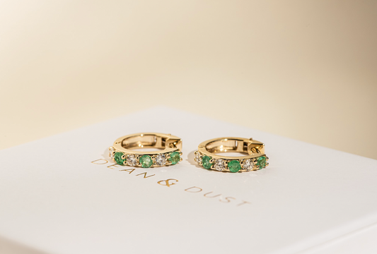 Diamond & Emerald Shared Claw Hoops