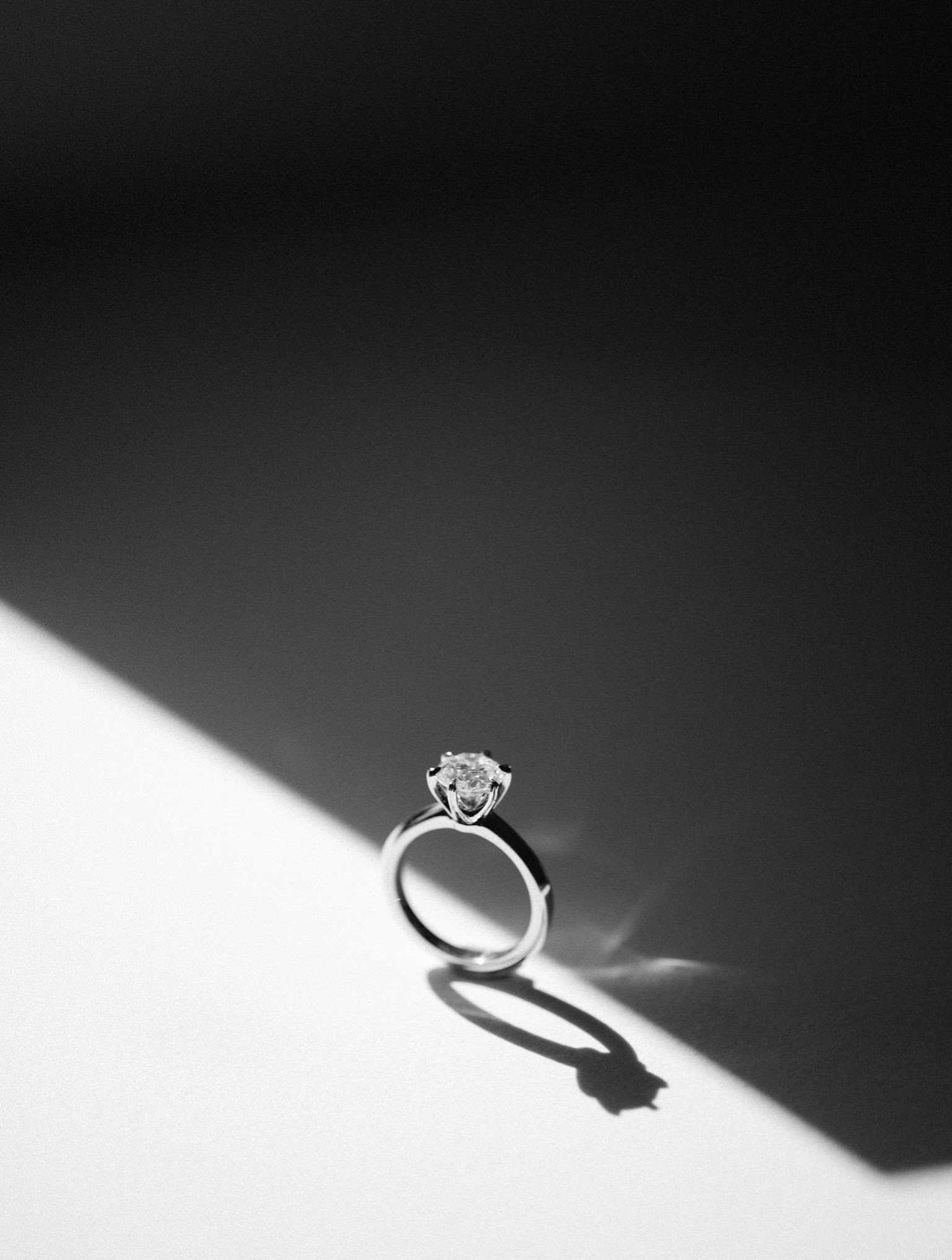 Solitaire Engagement Ring - Bespoke Design - Dean & Dust - Six Claw - Round Diamond