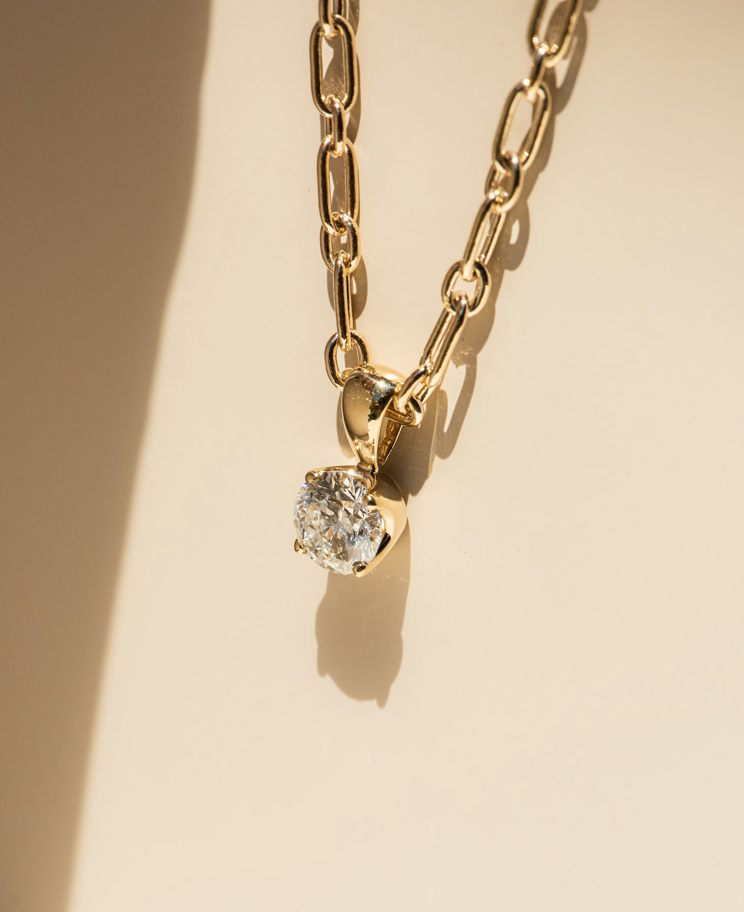 Classic Lab Diamond Pendant 0.5ct