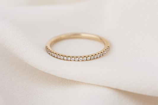 Petite Half Diamond Eternity Ring