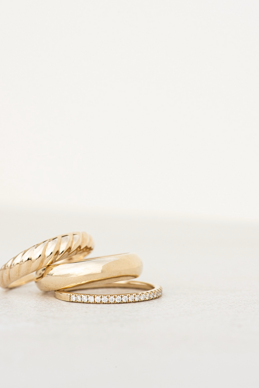 Milieu Half Diamond Eternity Ring