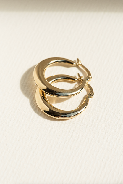 Crescent Hoop Earrings
