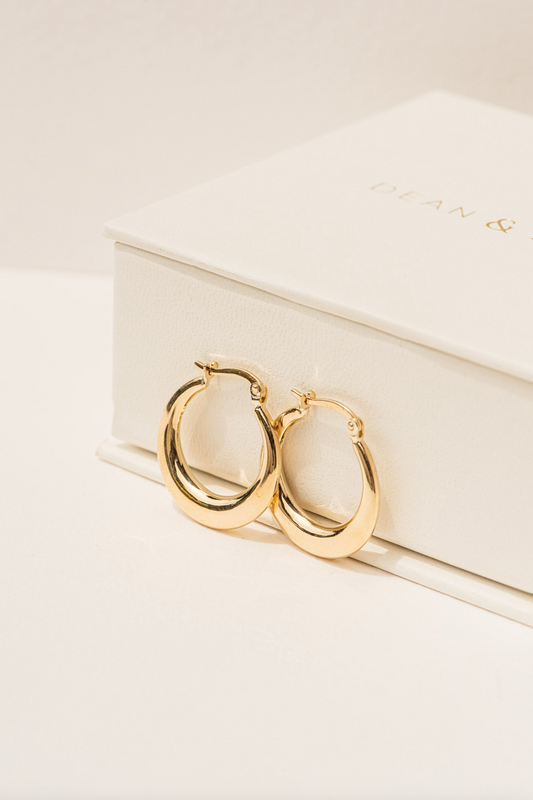 Crescent Hoop Earrings