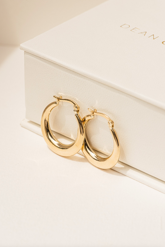 Crescent Hoop Earrings